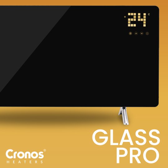 promiennik grzejnik podczerwieni szklany cronos glass pro z wifi 480w