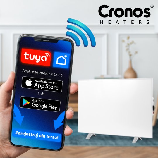 promiennik grzejnik podczerwieni cronos synthelith pro z wifi i pilotem 770w