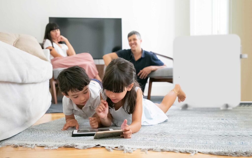 promiennik podczerwieni cronos titanium z wifi i pilotem 450w