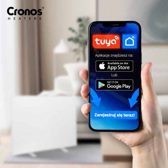 promiennik grzejnik podczerwieni cronos grafen pro 700w z wifi i pilotem